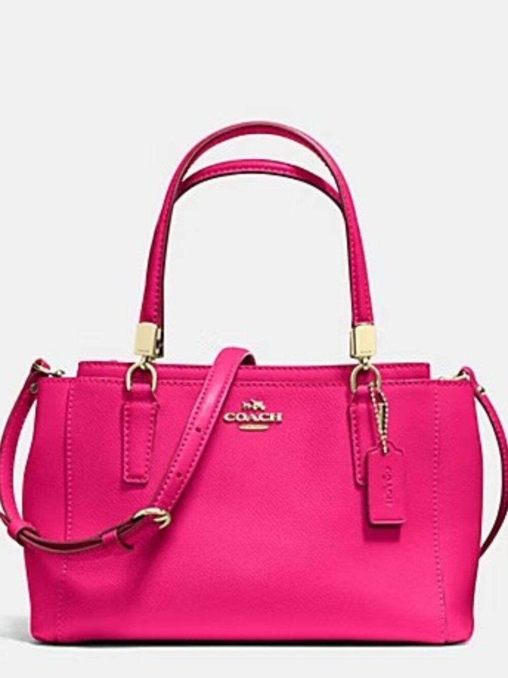 Euc Coach Christie Pink Leather Shoulder Bag Purse